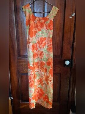 Awesome Wear Orange Floral Summer Dress 1X